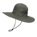 Dettaglio cappello trekking verde militare con rete traspirante e cinturino regolabile - Regolabile (56-58cm) / Verde Militare