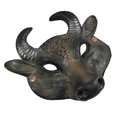 Realistic bronze buffalo minotaur mask for Halloween and carnival parties with horns - Realistic Buffalo Head