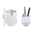 Hexagon silicone resin mold for DIY desk organizer and pencil holder crafting - Hexagonal Pen Holder
