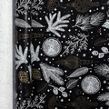 Retro Christmas wrapping paper with pines and pinecones on premium black kraft paper - Christmas Series Pine Cone Black / 43*300CM