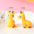 Miniature resin yellow giraffe figurines for micro landscape and jewelry DIY crafts - Giraffe