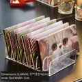 Transparent acrylic 7-slot makeup organizer for eyeshadow palettes sized 17x12.5x4cm - Large (17*12.5*4cm) / Clear
