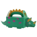 Creative green triceratops dinosaur candy box for kids party and gift packaging - Cyan