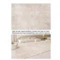 Sencha beige high-density loop pile rug with waterproof and easy-clean surface - Loop-pile Cotton Fabric - For Sencha (tea Making) [wabi-sabi Style] / 200cm X 300cm [upgraded Five-proof Fabric]