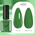 LILY'CUTE green nail gel polish X092 showing glossy and matte finishes 7ml - Green (92)