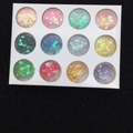 12-color heart-shaped glitter sequins set for DIY resin art and nail decoration craft - 12-Color Heart Sequins Set
