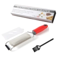 Multifunctional grater set with red handle, protective cover, brush, and gift box - Color Box / Red