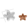 Pentagram star resin mold for DIY storage trays with moon patterns, 5.39 inch silicone tool - Star Tray-Medium / White Silicone