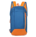Lightweight casual backpack in blue and orange contrast colors for travel and school - Small / Orange Blue