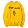 Unisex yellow long sleeve hoodie featuring Freedom 1993-2025 print on white background - Yellow