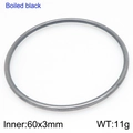 Industrieller 3mm Edelstahl Armreif in Schwarz mit 60mm Innendurchmesser - 60mm-1 stück (KB209817-GC)