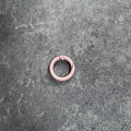 Anillo de resorte metálico lacado rosa de 2,5 cm para llaveros y cadenas de móviles - Rosa Claro