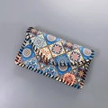 Ethnic style shoulder phone bag with colorful mandala print and manual woven stitching - Pattern 04