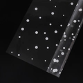 Transparent cellophane wrap with white polka dots for Christmas gift and flower packaging - Polka Dot / White