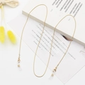 Elegant gold snake chain eyewear strap with lobster clasps and silicone loops - Gold Snake Chain (4)