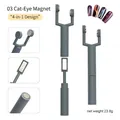 Multi-functional 4-in-1 grey magnetic nail tool for cat eye gel polish designs - Y-Shaped Detachable 4-in-1 Magnet - Gray