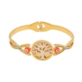 Bracciale albero della vita bicolore con ciondoli evil eye rossi e blu e chiusura a cerniera - 6# Stile Albero della Vita Malocchio Rosso Blu
