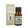 10ml Clary Sage essential oil in amber bottle with dropper and green box packaging - Clary Sage
