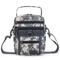 Digital ACU camouflage tactical messenger bag with multiple compartments and D-ring - ACU Digital Camouflage
