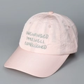 Detailansicht der Baseballkappe mit 3D-Stickerei und langlebigem, schnelltrocknendem Stoff - M(56-58cm) / Rosa