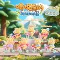 Pooh Bear forest theme blind box figure riding a pink tricycle with flower accessory - C043 Forest Story / Full Set (6pcs)