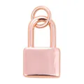 Polished rose gold-plated small lock pendant charm for DIY jewelry making - Small Padlock / Pink