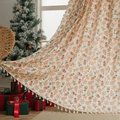 Christmas gingerbread man knit throw blanket with fringe tassels for cozy home decor - 150*160 / White Gingerbread Man Rod Pocket
