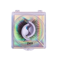 Natural multilayer thick false eyelashes ZN09 in a square holographic display box - Multi-Layer Thick Style (ZN09)