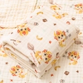 6-layer cotton gauze baby blanket with yellow dragon and red star cartoon pattern - 4-Layer 70*90cm / Magic Dino