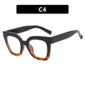 Occhiali anti luce blu cat eye con montatura bicolore nero e tartarugato - Stile C4 / Montatura Nera Con Leopardo