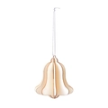 3D wooden bell ornament with DIY laser-cut assembly for Nordic style Christmas decor - Wooden 3D Bell