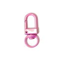 Pink purple colorful electroplated spring clasp ring for DIY jewelry and keychains - UV Peach