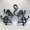 Cerchietto con serpenti di Medusa nero per cosplay di Halloween con trame dettagliate - Nero