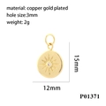Estilo De Colgante Con Patrón De Sol (P01371)