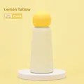 Gourde isotherme 350ml blanc ivoire et jaune citron avec une finition mate chic - 350ml / Jaune Citron