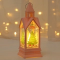 Pink Christmas church lantern with LED light and Merry Christmas tree pattern - Pink Christmas Tree