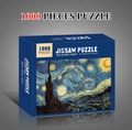 Starry Night 1000-piece jigsaw puzzle for adults and kids in professional gift box - Van Gogh Starry Night