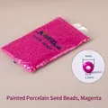 DIY rose red 4mm seed beads with 1.2mm hole size for creative jewelry making - Rose Red 4mm