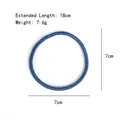 Blue spiral spring wrist massage bracelet 7cm diameter and 18cm unfolded length - Slim Straight Blue