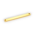 Rectangle gold stainless steel pendant blank with two holes for DIY jewelry making - 4*44MM Double Hole / Steel