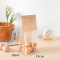 Bolsa pequeña de papel kraft para tostadas con ventana, 28x13x10cm, 5-7 rebanadas - Pequeño (13*28+10cm) / Amarillo
