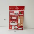 3 sheets of Christmas gift tags with To-From fields, various festive holiday patterns - US 3