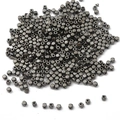 Cuentas espaciadoras cuadradas de color gunmetal para crear joyas artesanales - 3mm (300 piezas/bolsa) / Color gunmetal