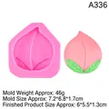 Moule en silicone rose en forme de pêche pour décor de gâteaux et bricolage chocolat - 2# Rose (A336)