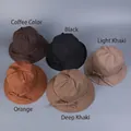 Elegante Leinen Sonnenhüte für Damen mit Schleife in Kaffee, Schwarz und Khaki - M (56-58cm) / Kaffeebraun