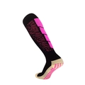 Anti-Rutsch Fußballsocken in Schwarz und Rosa mit Silikon-Grips auf der Sohle für Sport - Erwachsene (38-44) / Schwarz Rosa (CJM611)