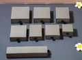 Grey drawer-style kraft paper jewelry boxes in various sizes with silk ribbon handles - 5.5x5.5x4cm / Medium Grey