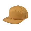 Detalle de gorra plana amarilla con orificios de ventilación cortados con láser - XL (60cm+) / Amarillo