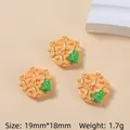 DIY Christmas resin gingerbread man and green tree charm for handmade hair clips - Gingerbread Man