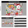Christmas Santa Claus static PVC window sticker set for festive glass decoration 45x60cm - Style YCSD043 (45*60cm)